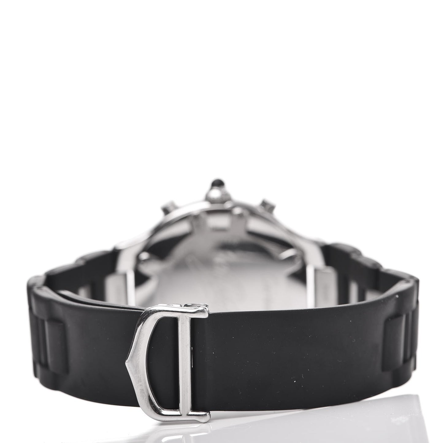 Stainless Steel Rubber 38mm Must 21 Chronoscaph Quartz Watch Black