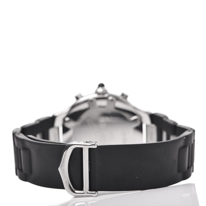 Cartier Stainless Steel Rubber 38mm Must 21 Chronoscaph Quartz Watch Black 5 of 8