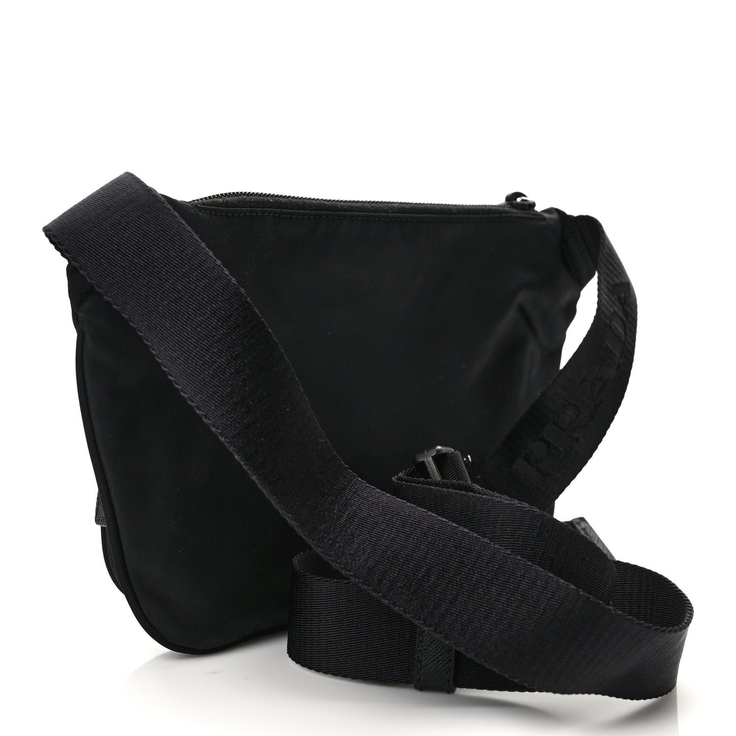 Tessuto Nylon Saffiano Belt Bag Black