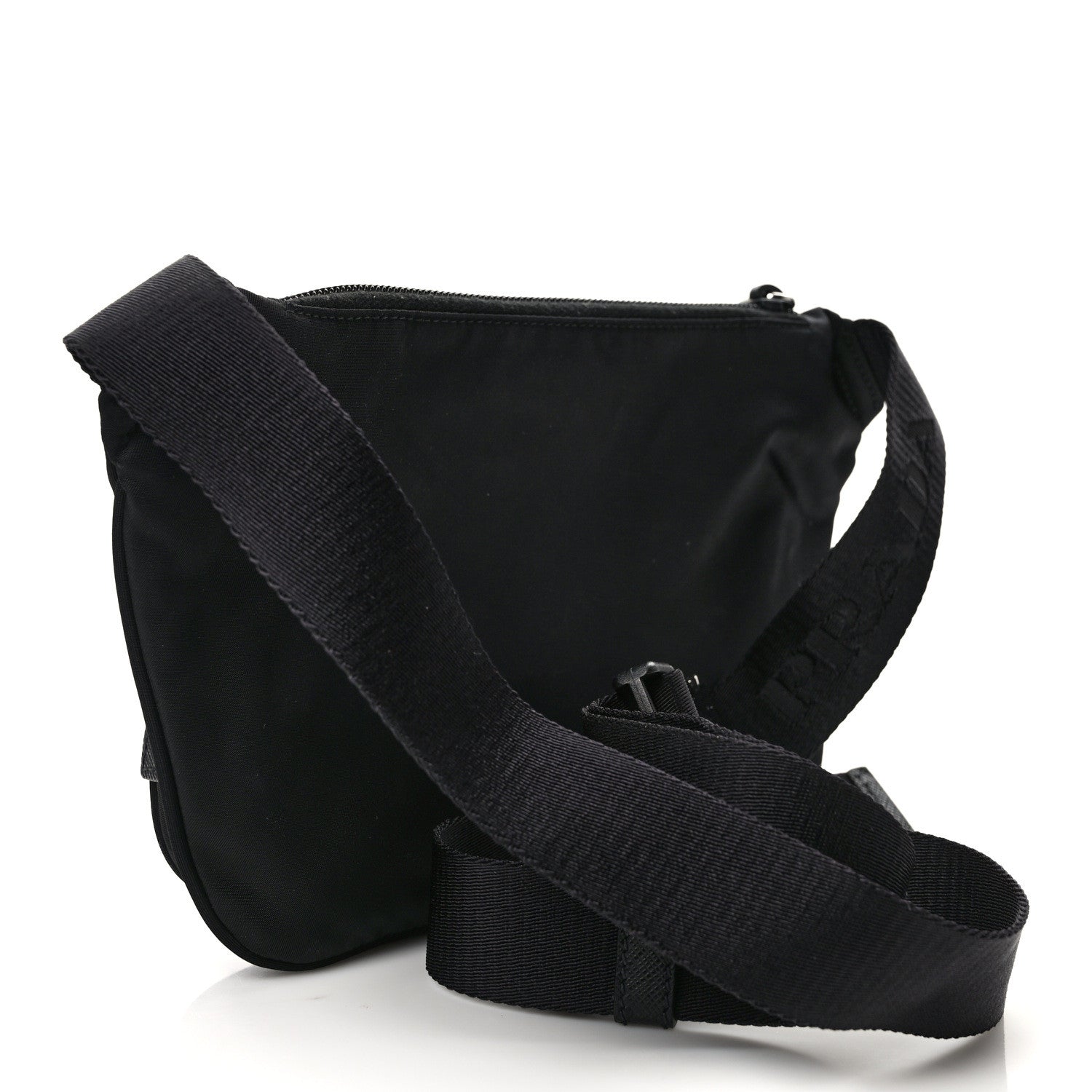 Prada Tessuto Nylon Saffiano Belt Bag Black 3 of 11