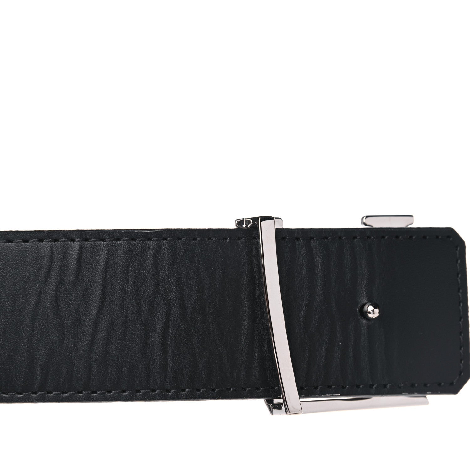 Louis Vuitton Calfskin Monogram 40mm LV Initiales Reversible Belt 105 42 Black 5 of 5