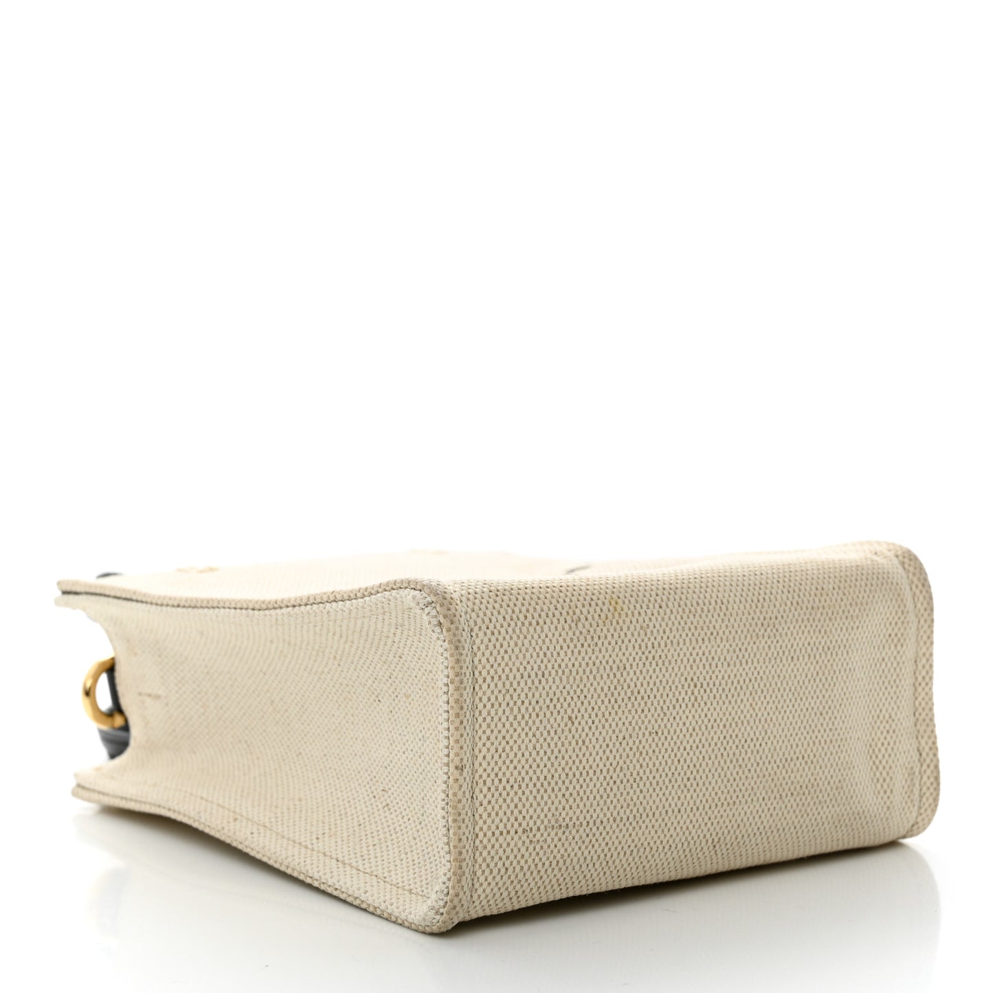 Canvas Mini G-Tote Vertical White Black