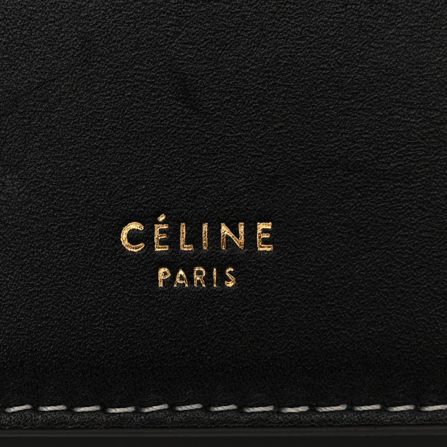 Smooth Calfskin Ring Clutch Black