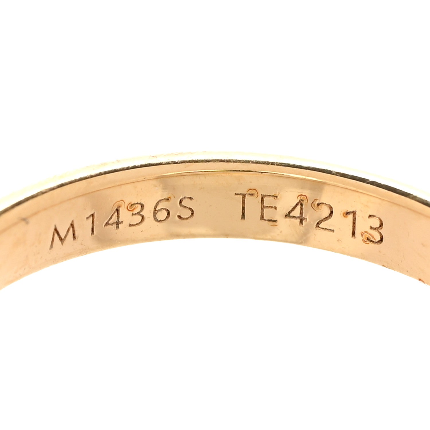 Louis Vuitton Louisette Signature Ring 49 5 Gold 6 of 6
