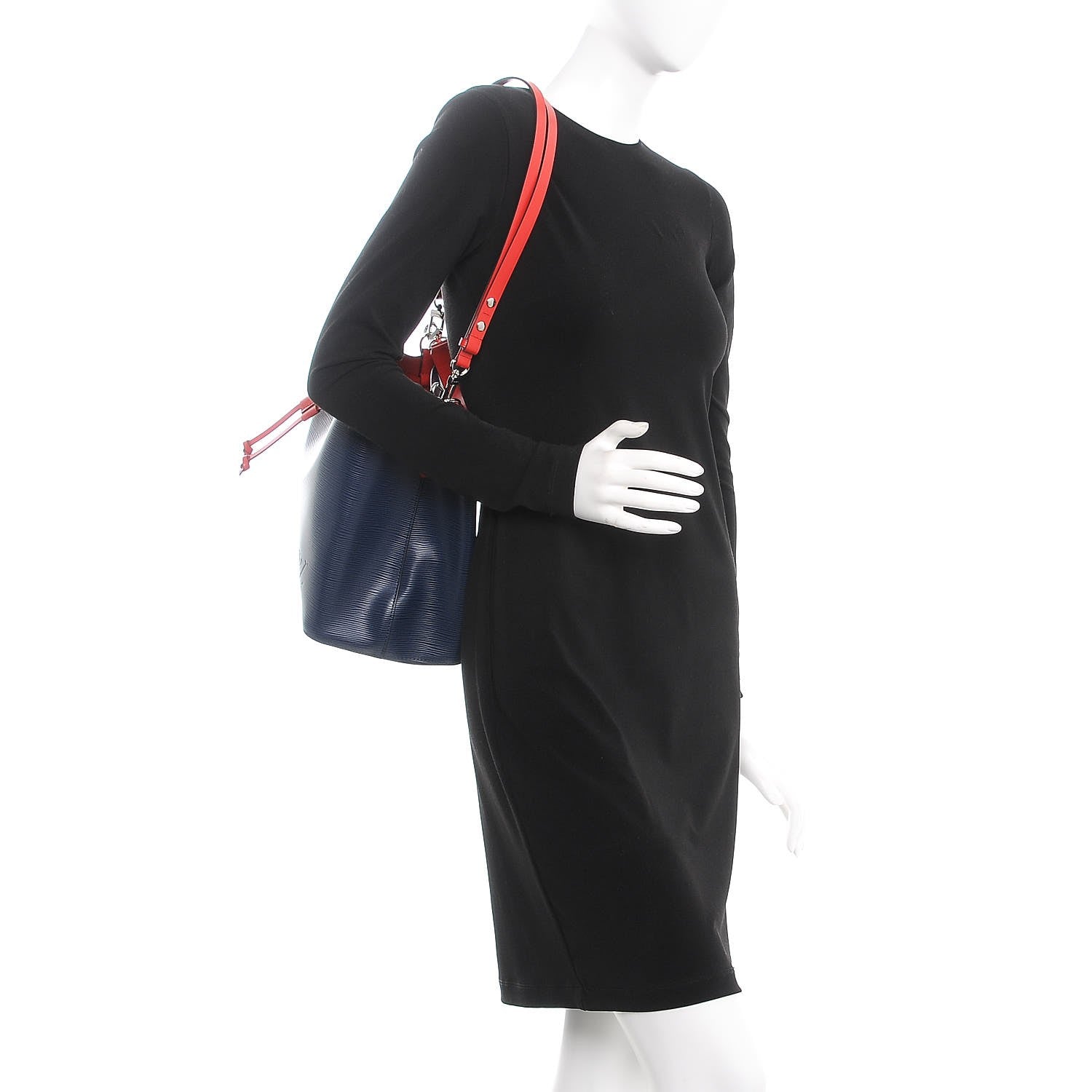 Louis Vuitton Epi Neonoe Indigo Coquelicot 2 of 10