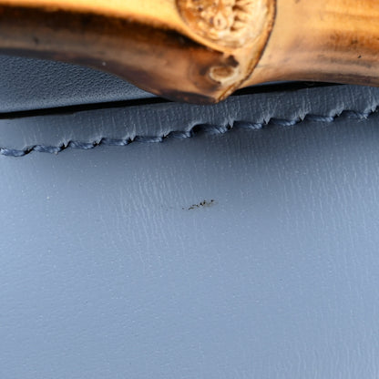 Gucci Boarded Dyana Lux Calfskin Web Small Bamboo 1947 Top Handle Bag Blue 10 of 10