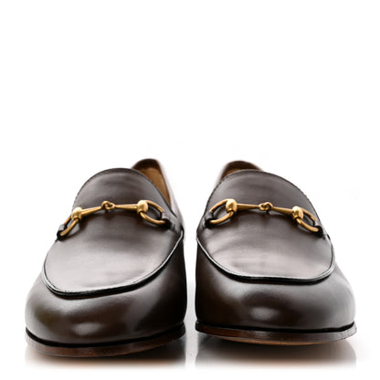 Gucci Calfskin Womens Jordaan Loafers 40 Fondente Brown 2 of 17