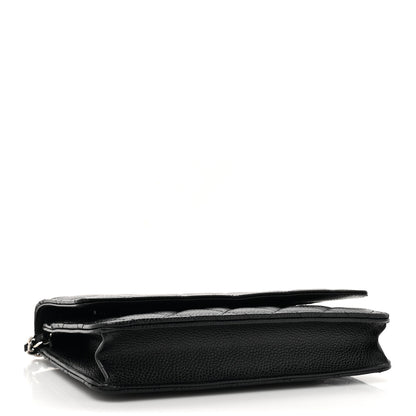 Chanel Caviar Quilted Wallet On Chain WOC Black 5 of 14