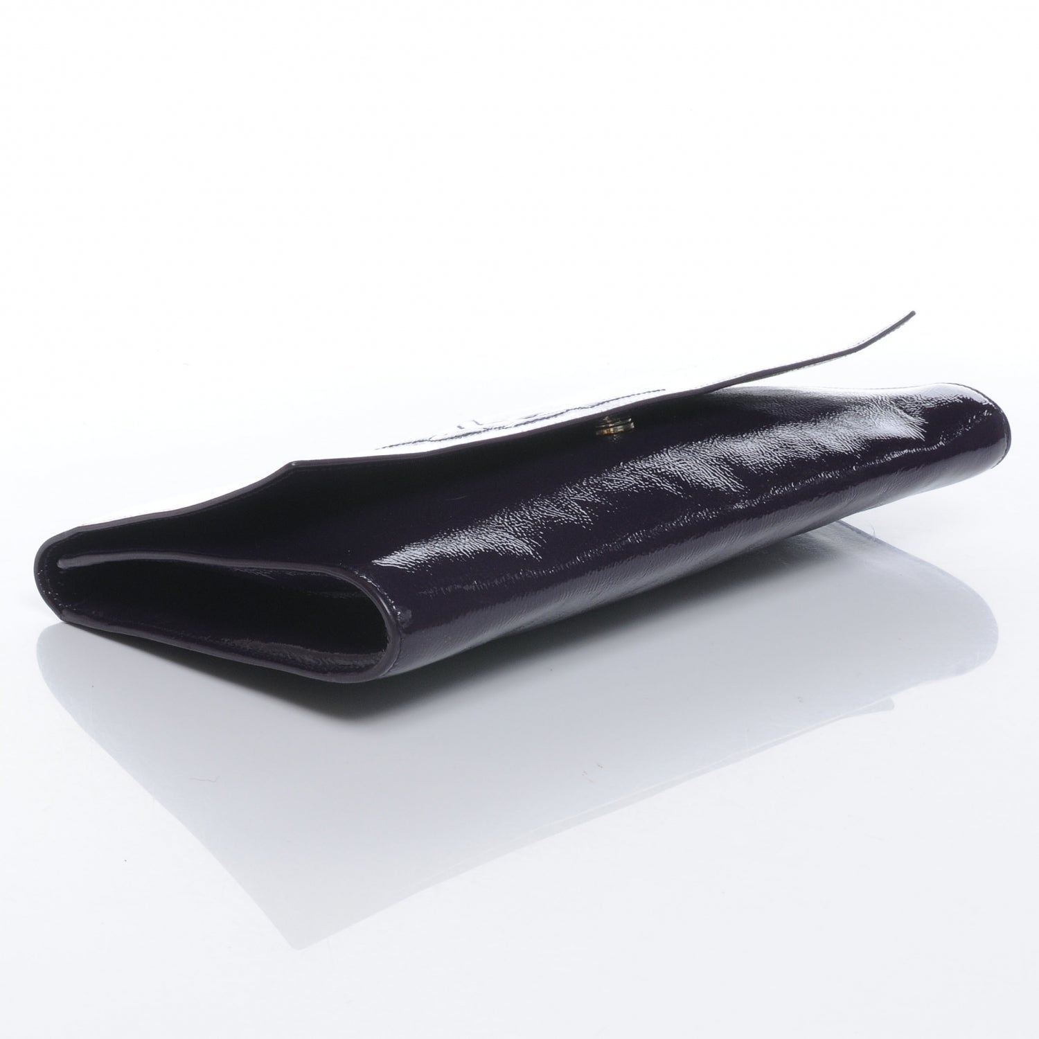 Saint Laurent Patent Belle de Jour Clutch Violet 4 of 7