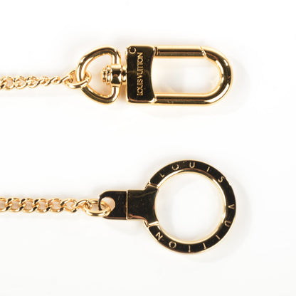 Louis Vuitton Metal Pochette Extender Key Ring Chain Gold 4 of 4