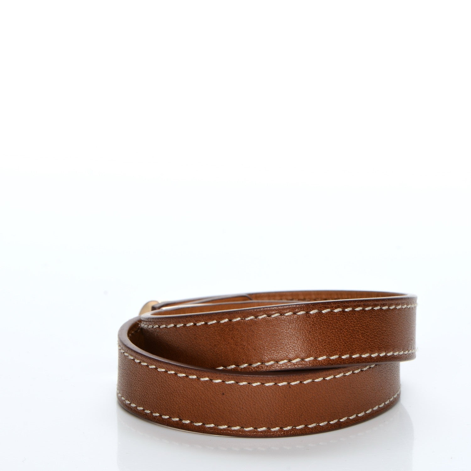 Hermes Barenia Kelly Double Tour Bracelet S Fauve 3 of 7