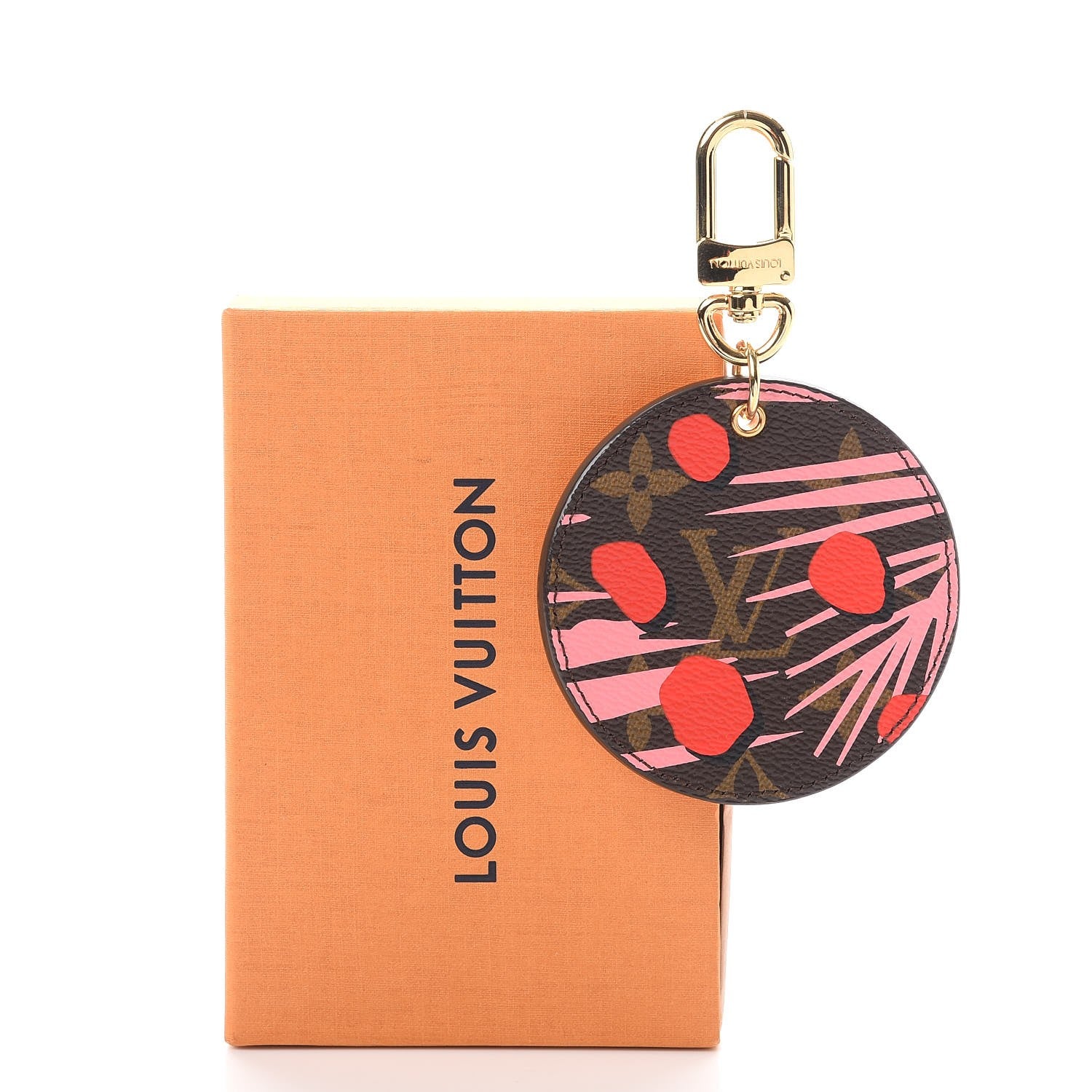 Louis Vuitton Monogram Jungle Dots Bag Charm Key Ring Sugar Pink Poppy 6 of 6
