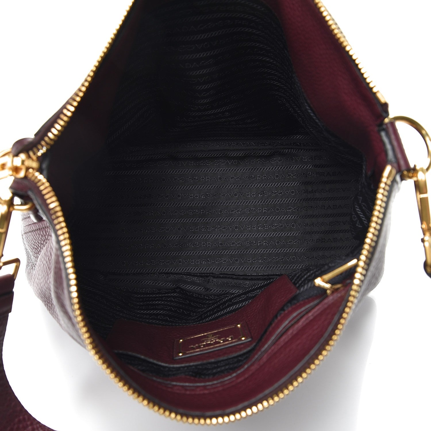 Prada Vitello Daino Hobo Amaranto 5 of 8