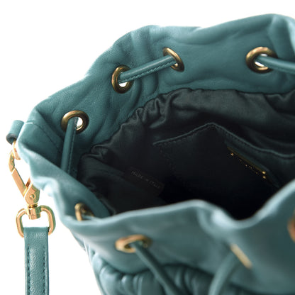 Miu Miu Nappa Matelasse Small Bucket Bag Assenzio 6 of 9