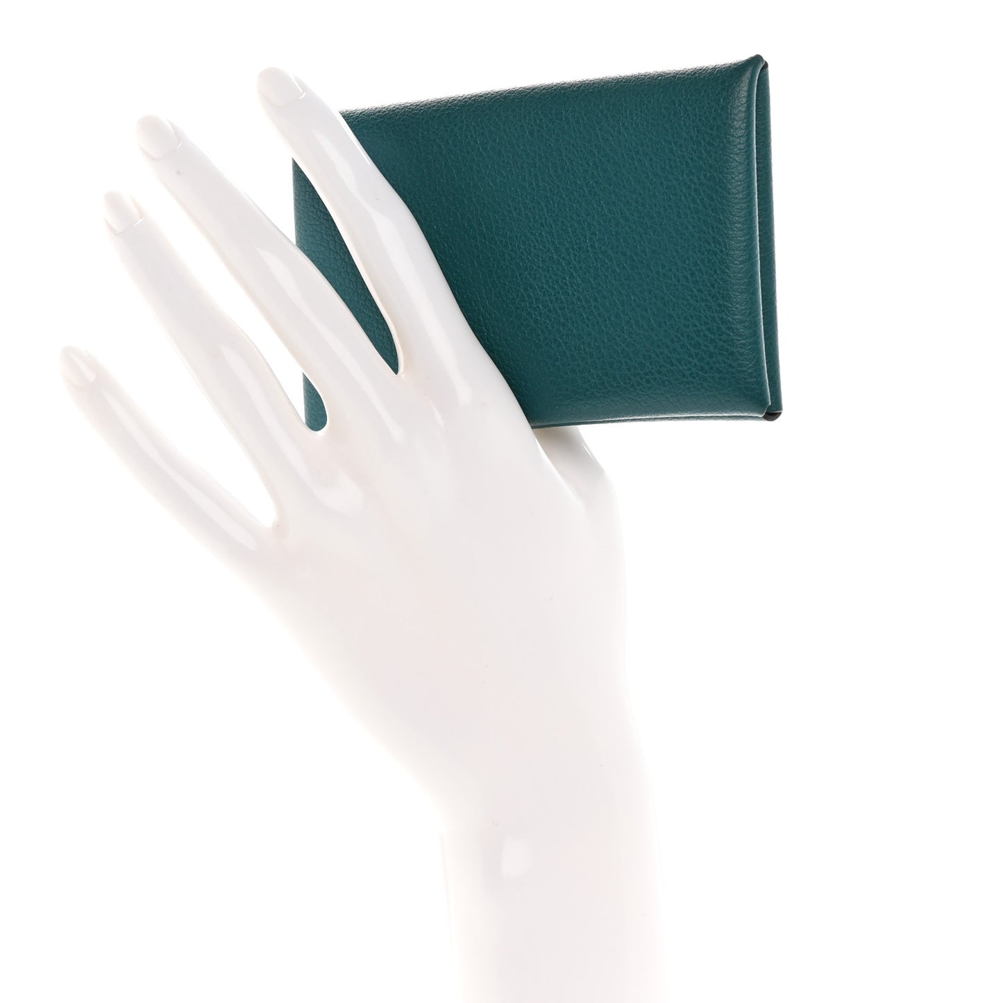Chevre Mysore Calvi Card Case Vert Bosphore