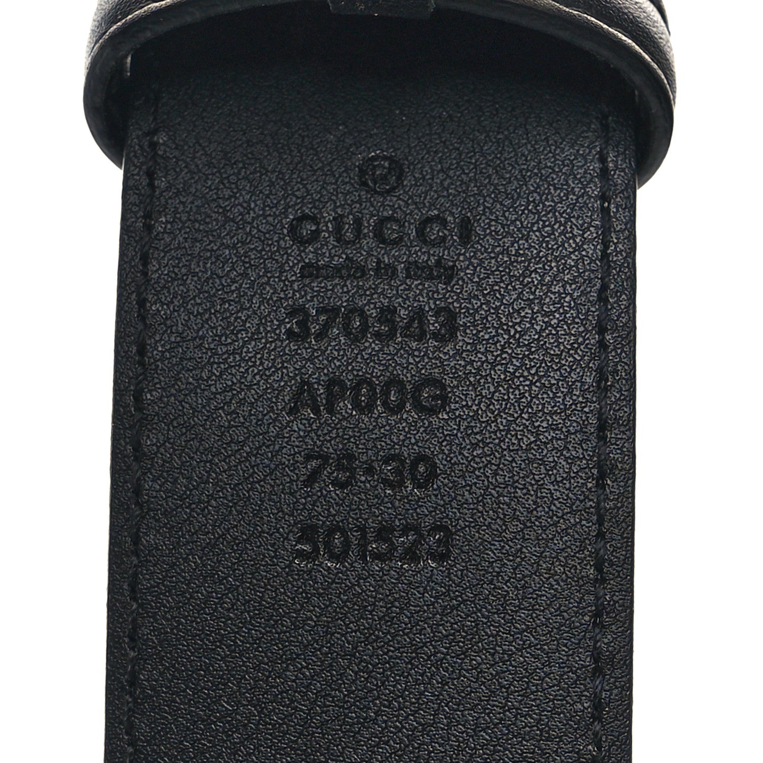 Gucci Calfskin Interlocking G 37mm Belt 75 30 Black 5 of 5