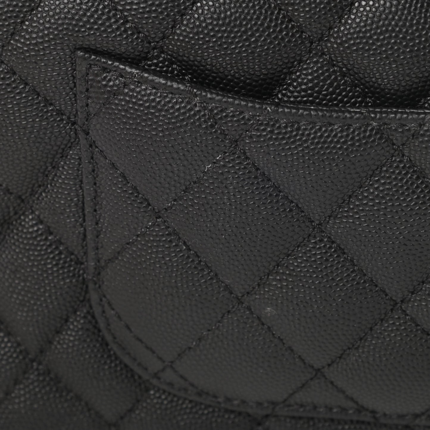 Caviar Quilted Mini Coco Handle Flap Black