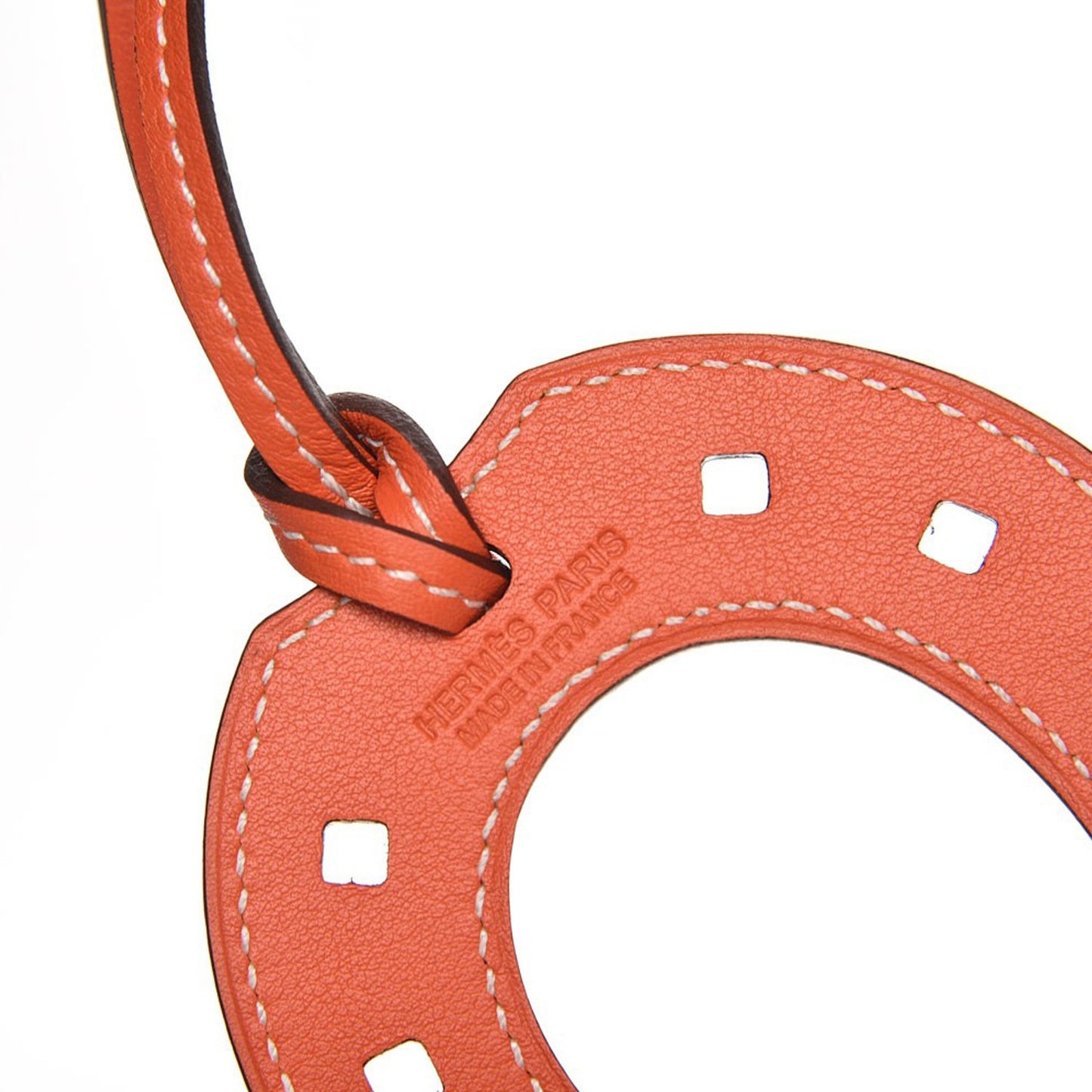 Swift Paddock Horseshoe Bag Charm Orange Poppy