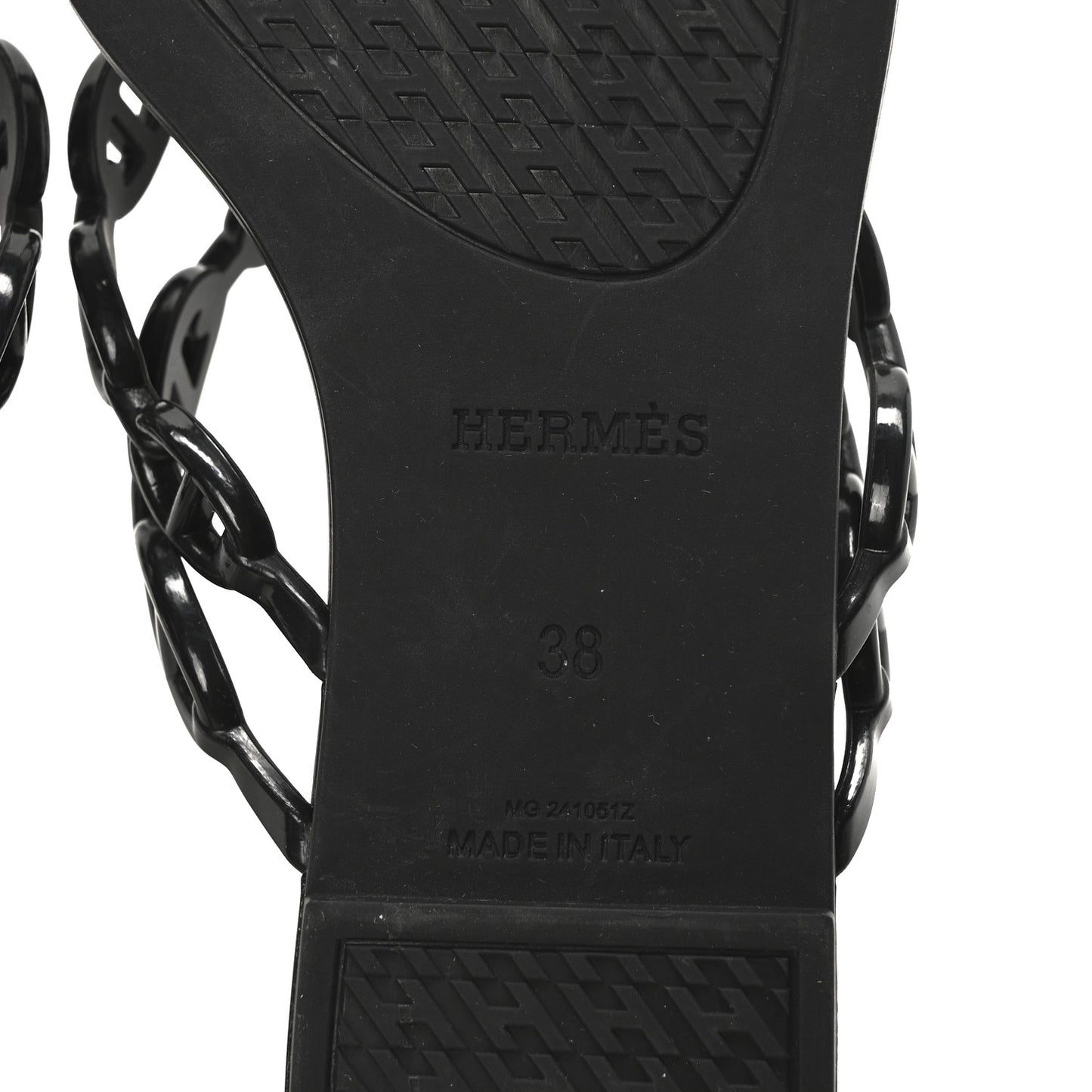 Rubber Womens Island Sandals 38 Black
