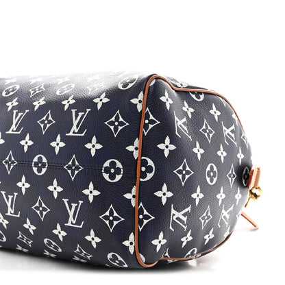 Louis Vuitton Calfskin Monogram Speedy P9 Bandouliere 30 Indigo 12 of 12
