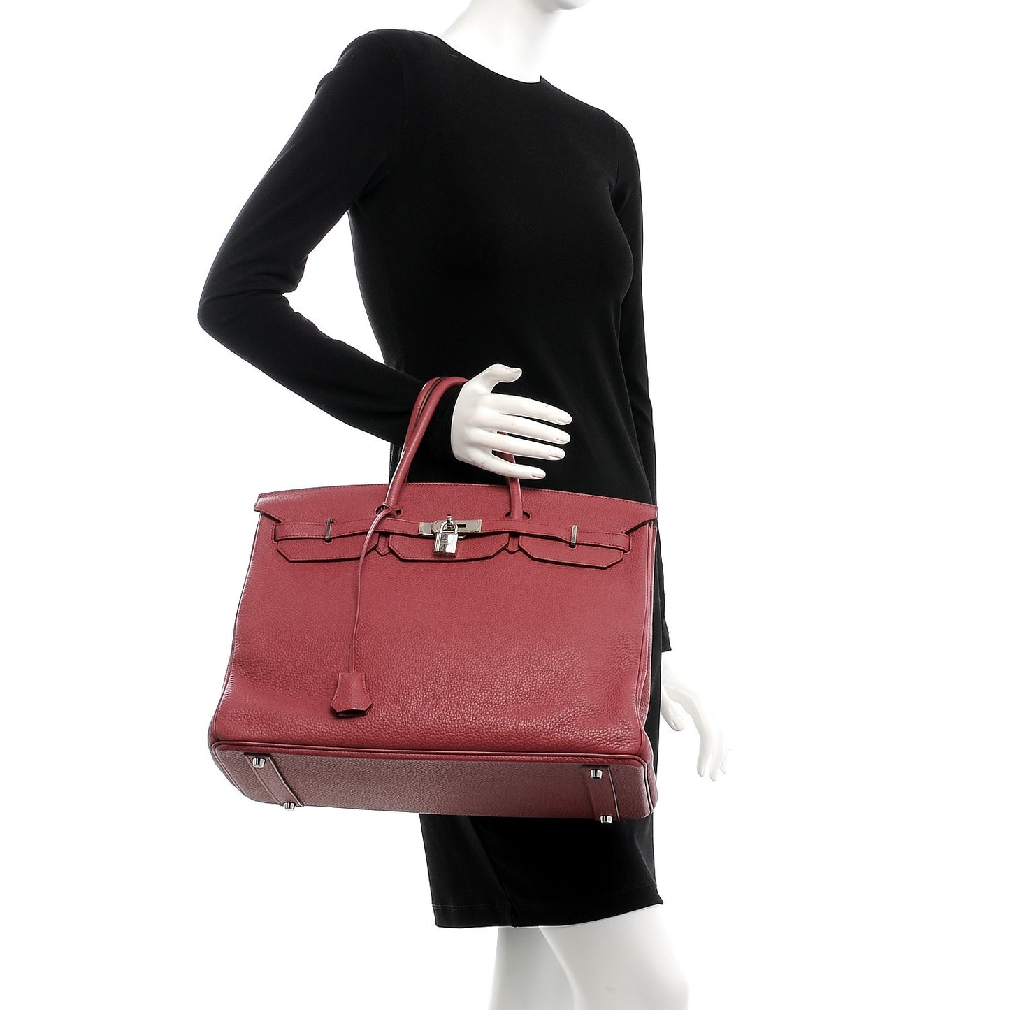 Taurillon Clemence Birkin 40 Bois de Rose