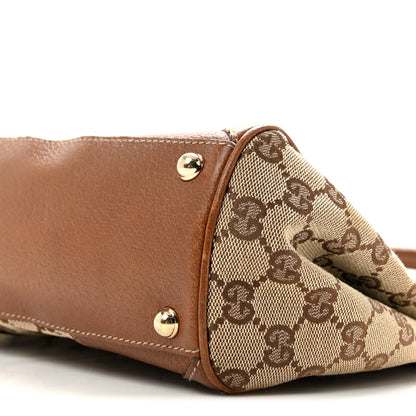 Gucci Monogram Calfskin Large Bardot Shoulder Bag Brown 9 of 14