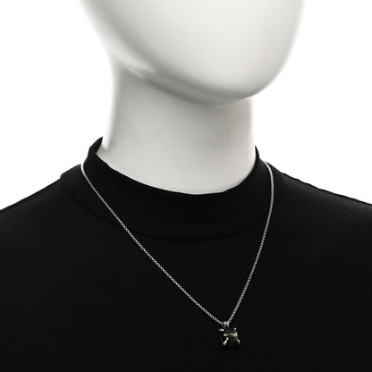 David Yurman Sterling Silver Diamond Hematine 11mm Chatelaine Pendant Necklace 2 of 5