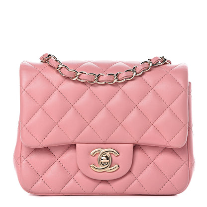 Chanel Lambskin Quilted Mini Square Flap Pink 1 of 11