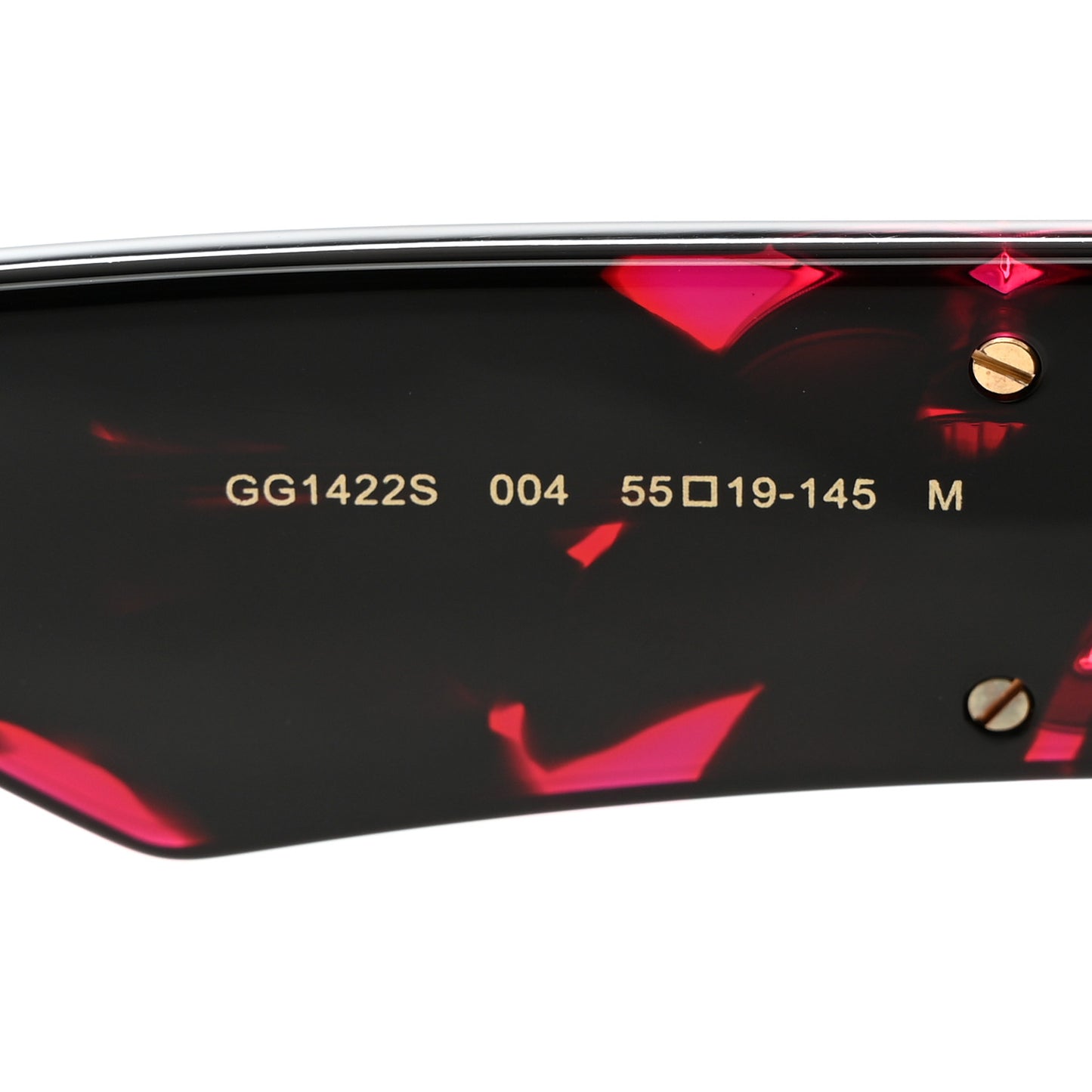 Acetate Square Frame Sunglasses GG1422S Pink Black