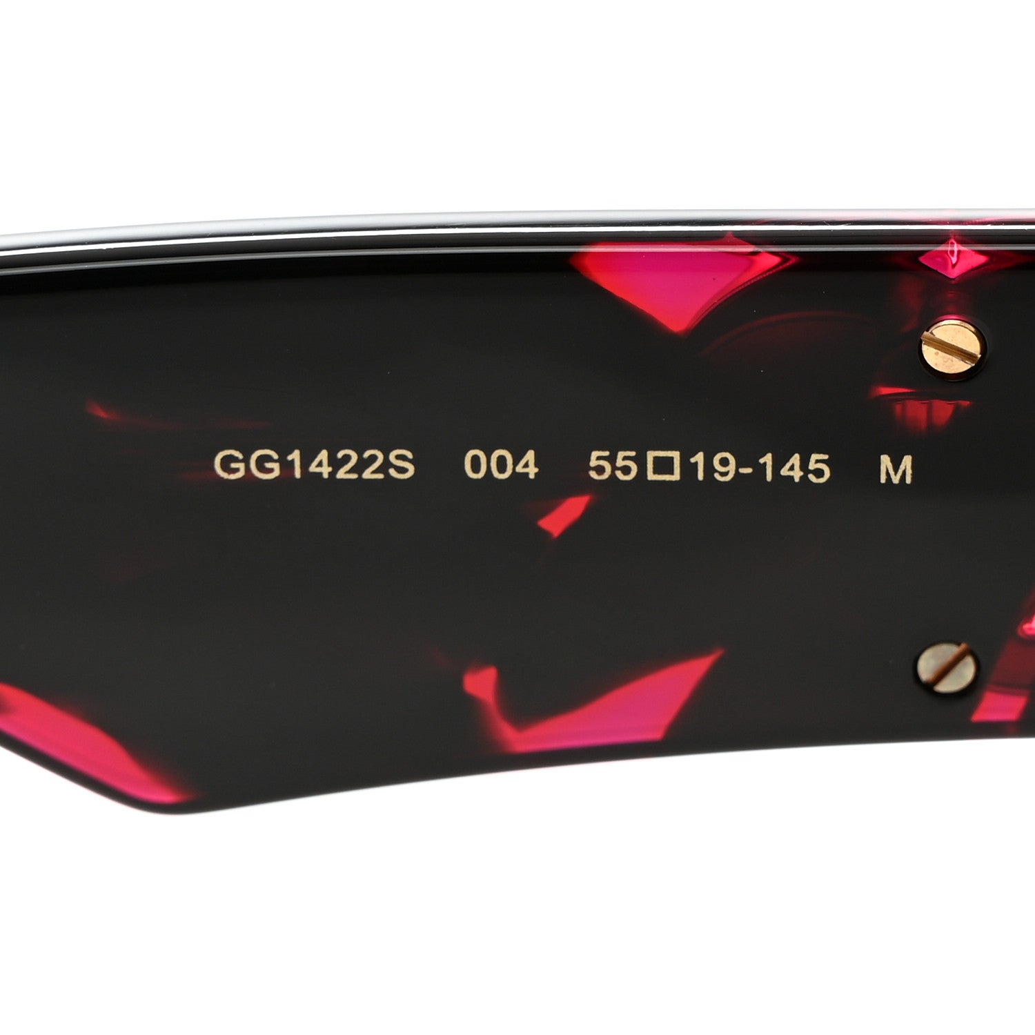 Gucci Acetate Square Frame Sunglasses GG1422S Pink Black 5 of 8