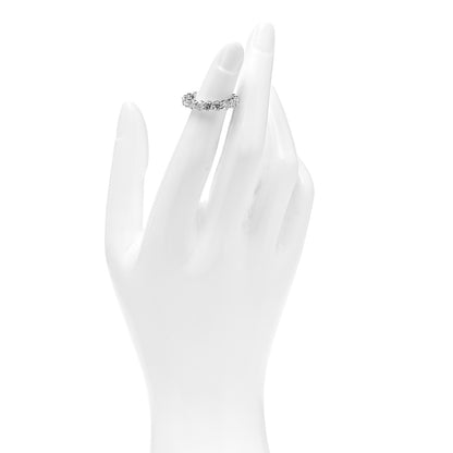 Tiffany Platinum Diamond 3.7mm Embrace Eternity Band Ring 50 5.5 2 of 5