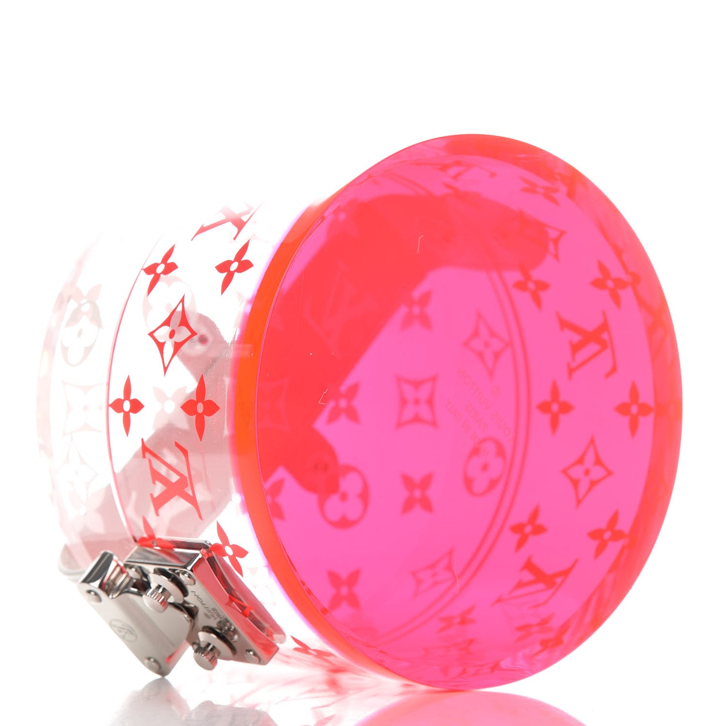 Transparent Plexiglass Box Scott Fluorescent Pink