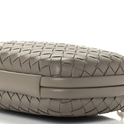 Bottega Veneta Nappa Intrecciato Chain Knot Clutch Steel 9 of 9