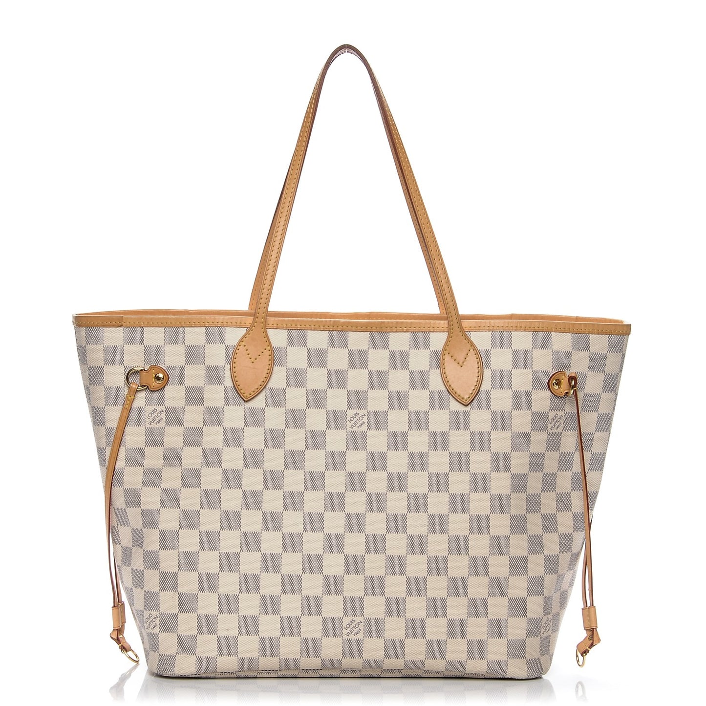 Damier Azur Neo Neverfull MM Rose Ballerine