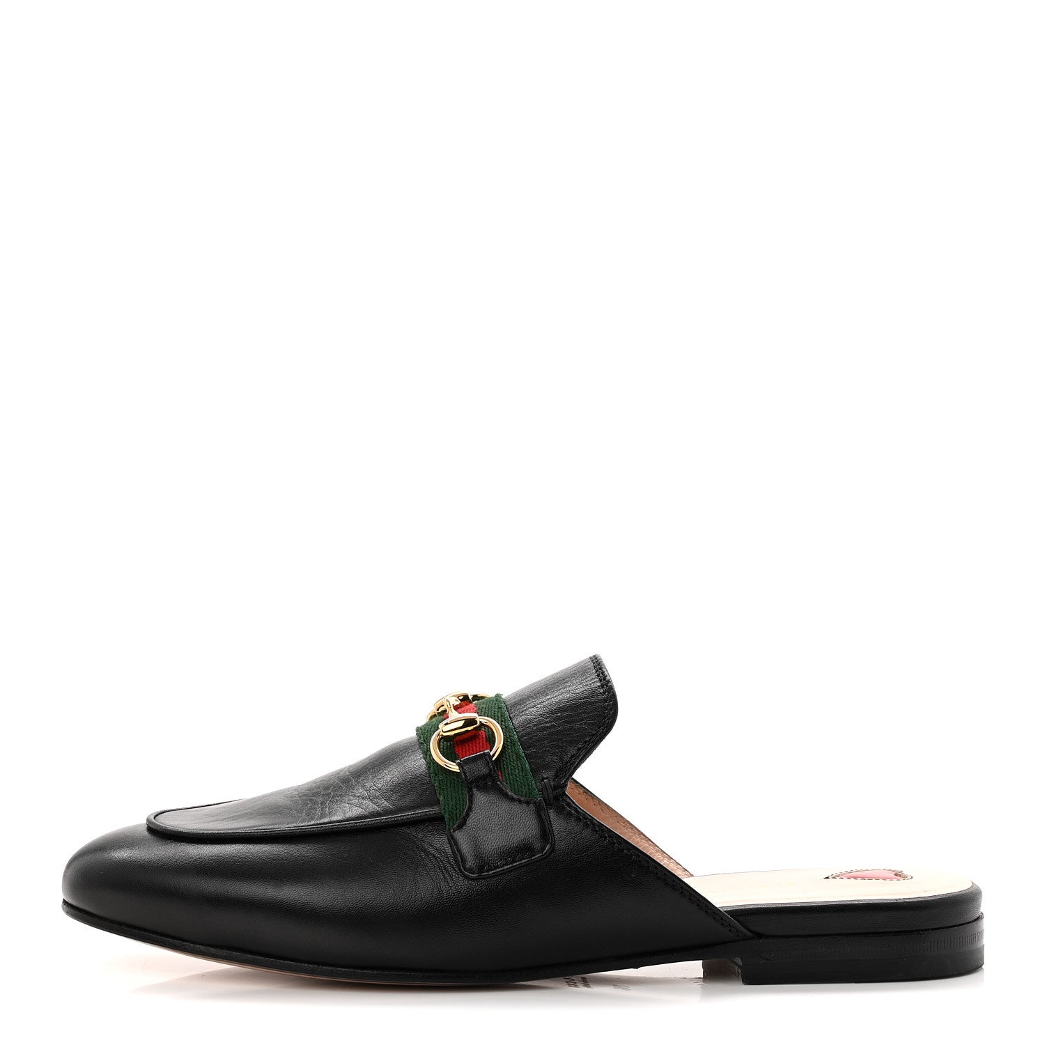 Gucci Malaga Kid Web Womens Princetown Slippers 36 Black 1 of 10