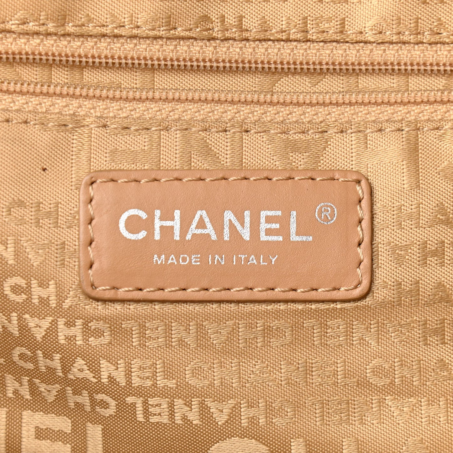 Caviar Square Stitched Tote Beige