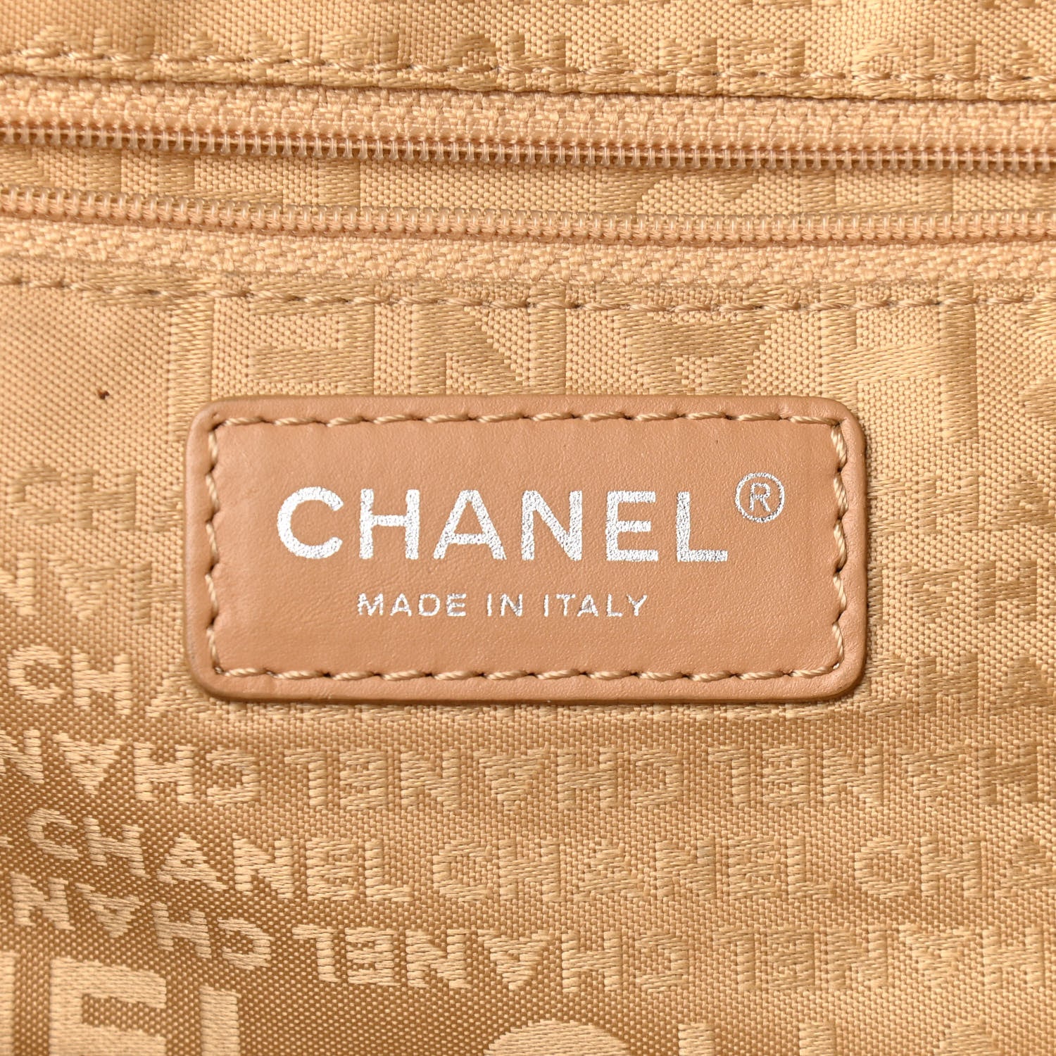 Chanel Caviar Square Stitched Tote Beige 5 of 13