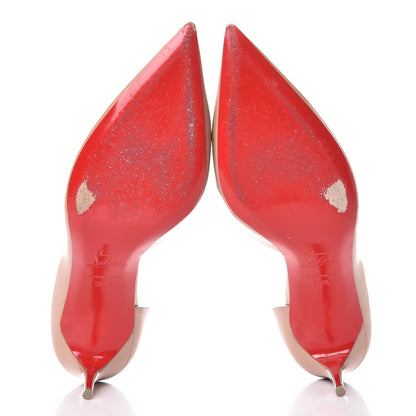 Christian Louboutin Patent Iriza 70 Pumps 38.5 Nude 5 of 22