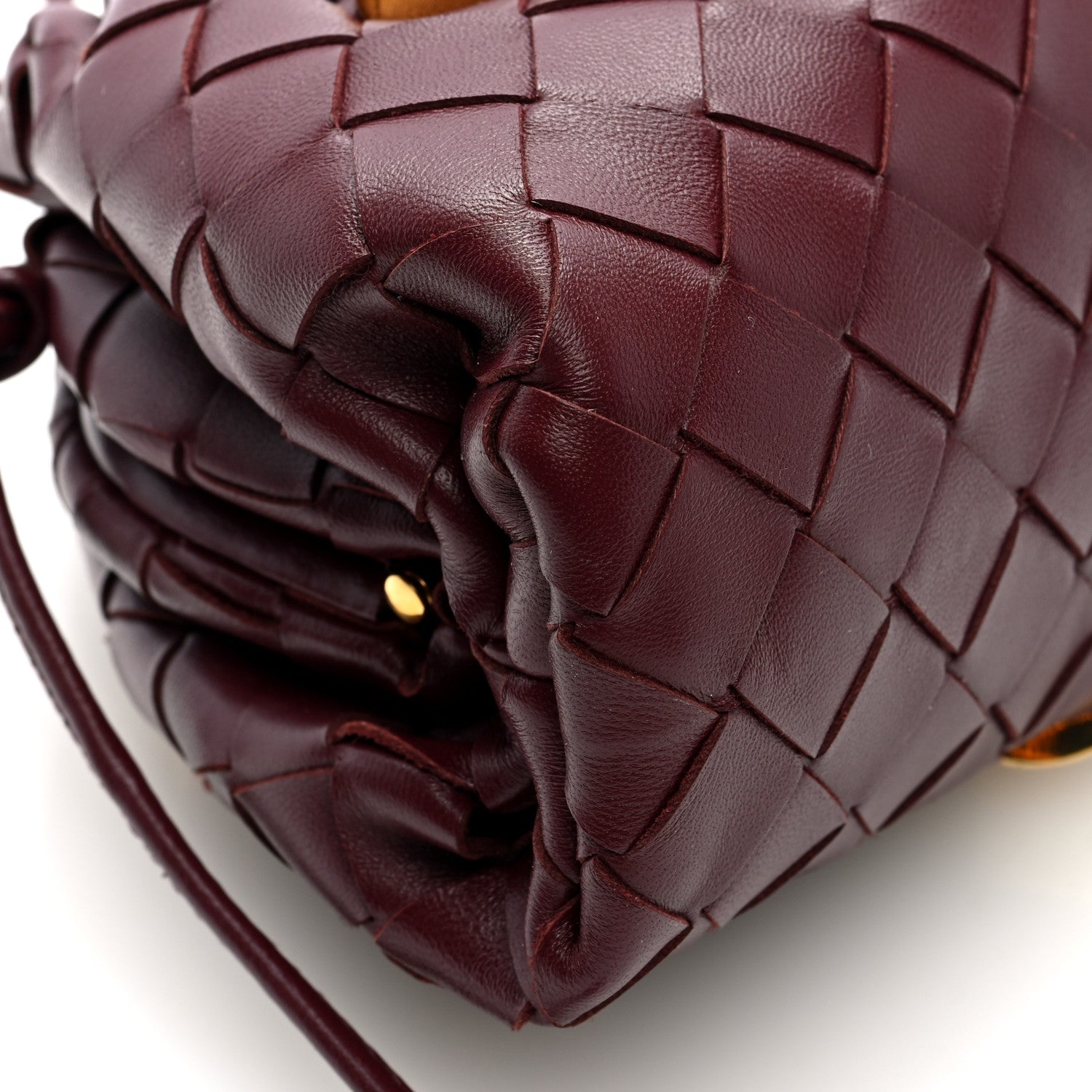 Bottega Veneta Nappa Intrecciato Studded The Mini Pouch  Barolo 8 of 9