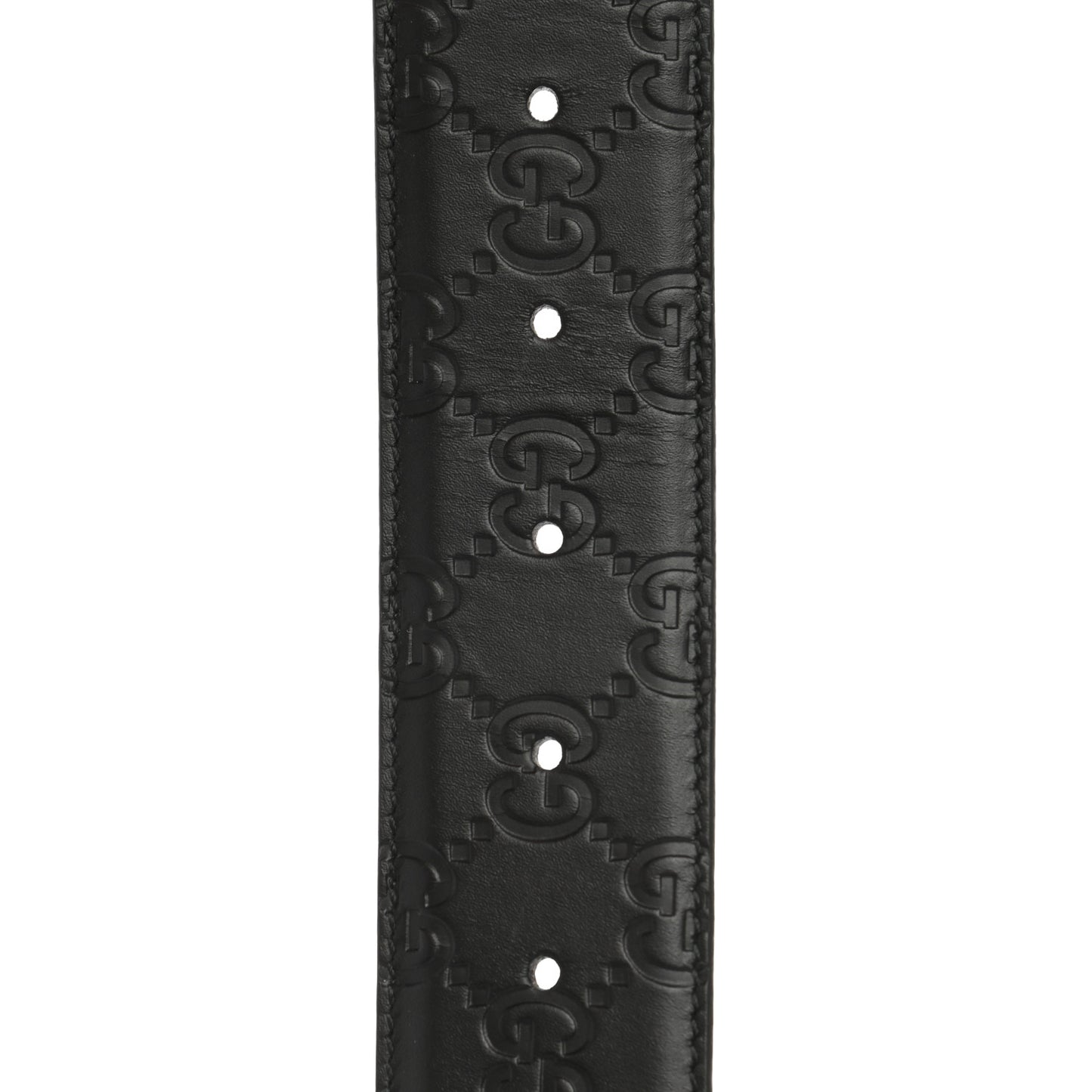 Guccissima Signature Interlocking G 40mm Belt 85 34 Black