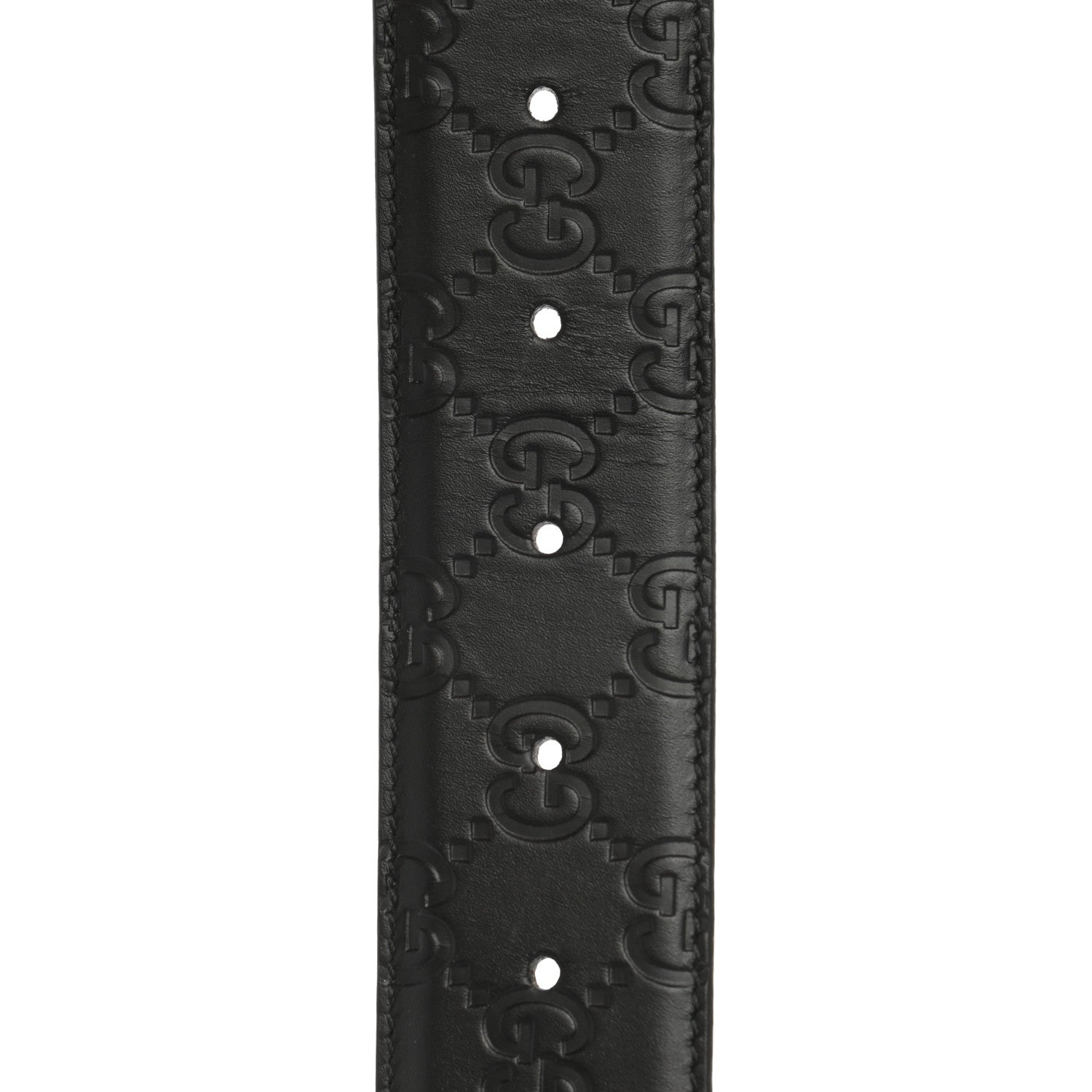 Gucci Guccissima Signature Interlocking G 40mm Belt 85 34 Black 5 of 5