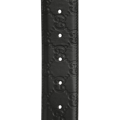 Gucci Guccissima Signature Interlocking G 40mm Belt 85 34 Black 5 of 5