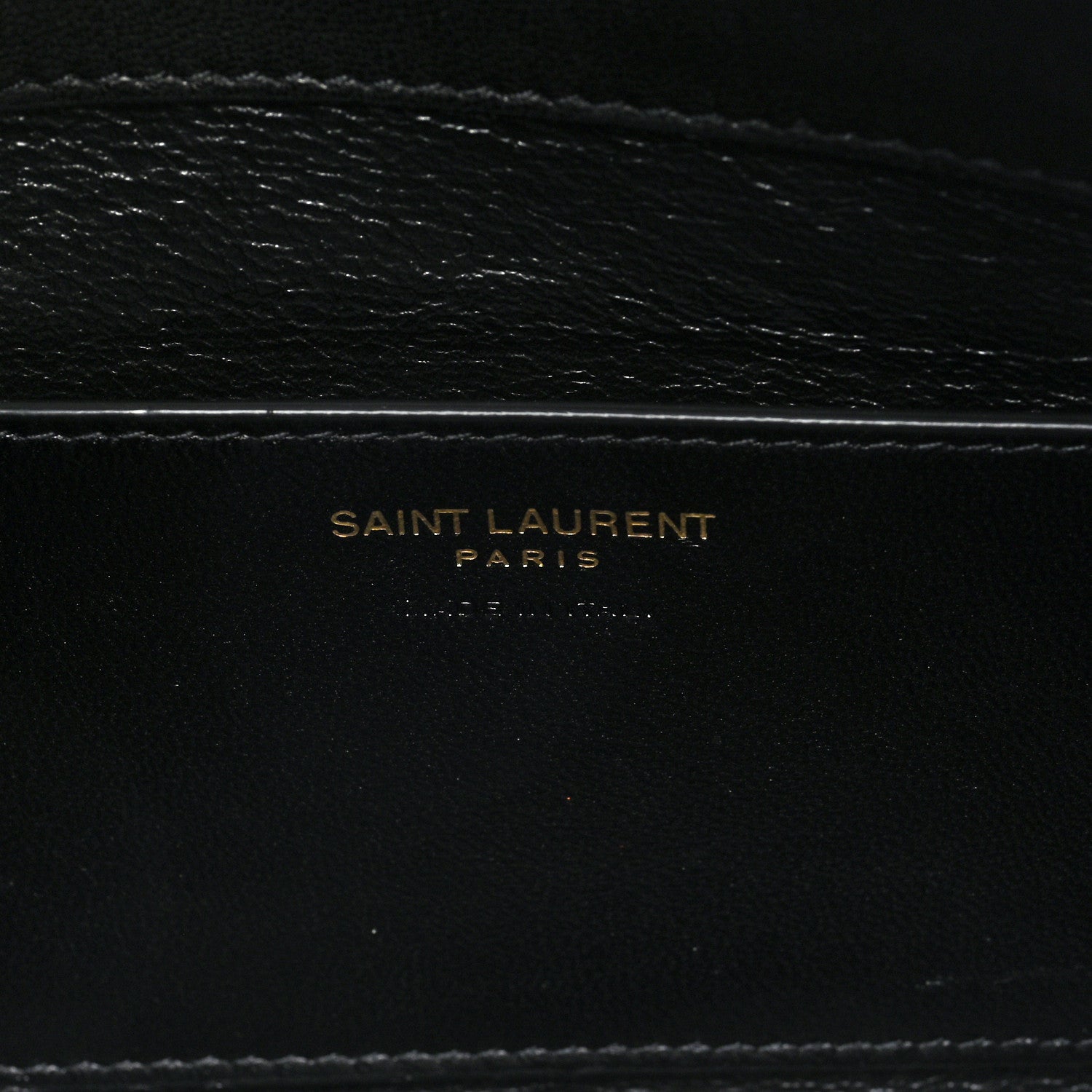 Saint Laurent Lambskin Small Cassandre Envelope Pouch Black 6 of 7