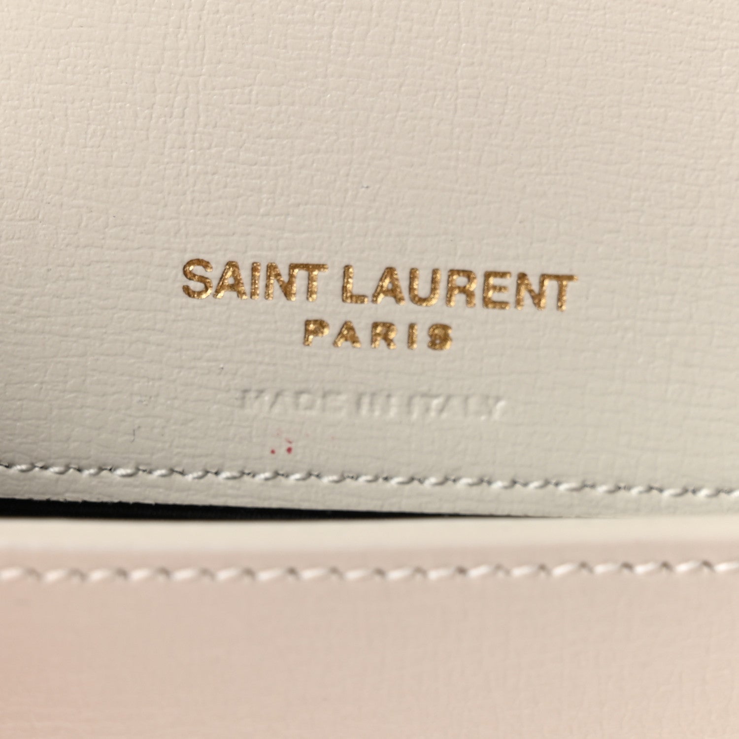 Saint Laurent Smooth Calfskin Monogram Phone Holder Crossbody Crema Soft 6 of 10