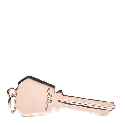 Tiffany 18K Rose Gold Small Modern Keys Hexagon Key Pendant 3 of 5