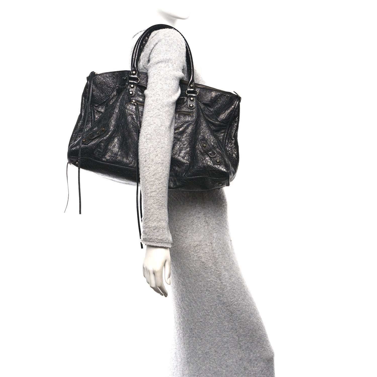 Balenciaga Agneau Classic Hardware Work Black 2 of 11