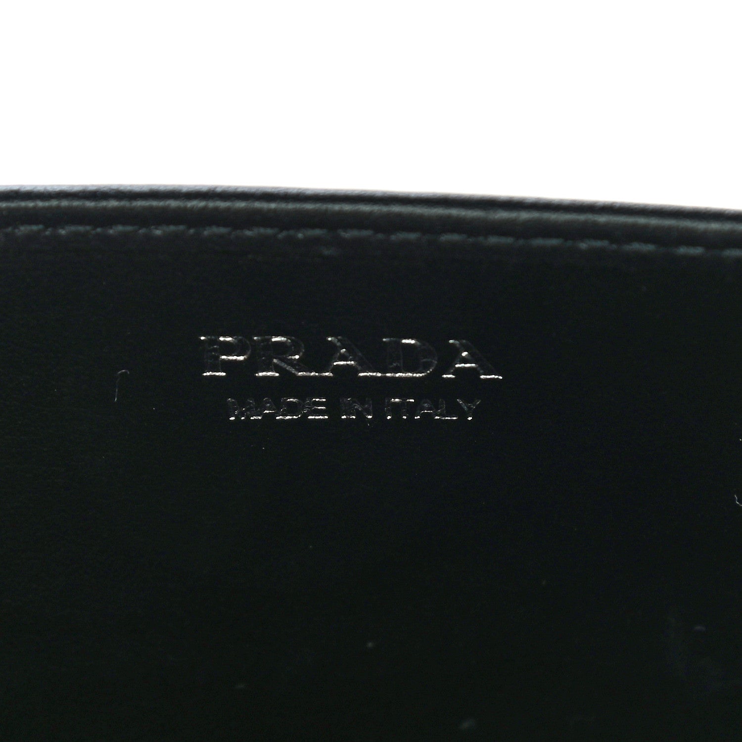 Prada Crystal Mini Wallet Chain Black 6 of 9