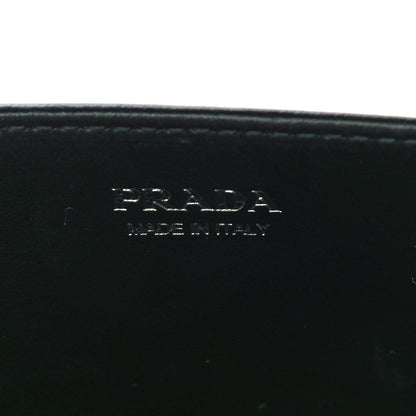 Prada Crystal Mini Wallet Chain Black 6 of 9