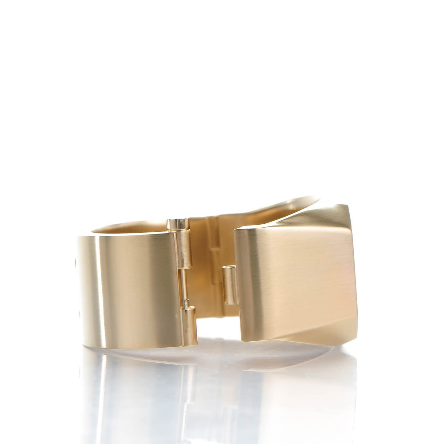 Metal CC Mirror Cuff Gold