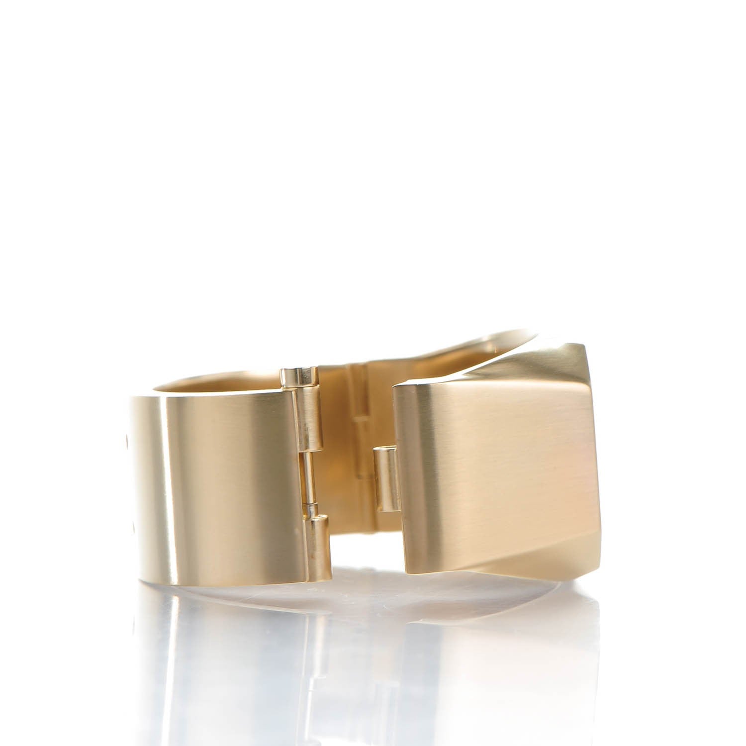 Chanel Metal CC Mirror Cuff Gold 4 of 6